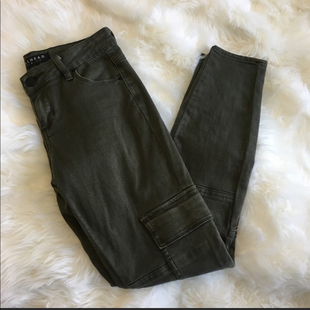 Bullhead Denim Army Green Skinny Pants
